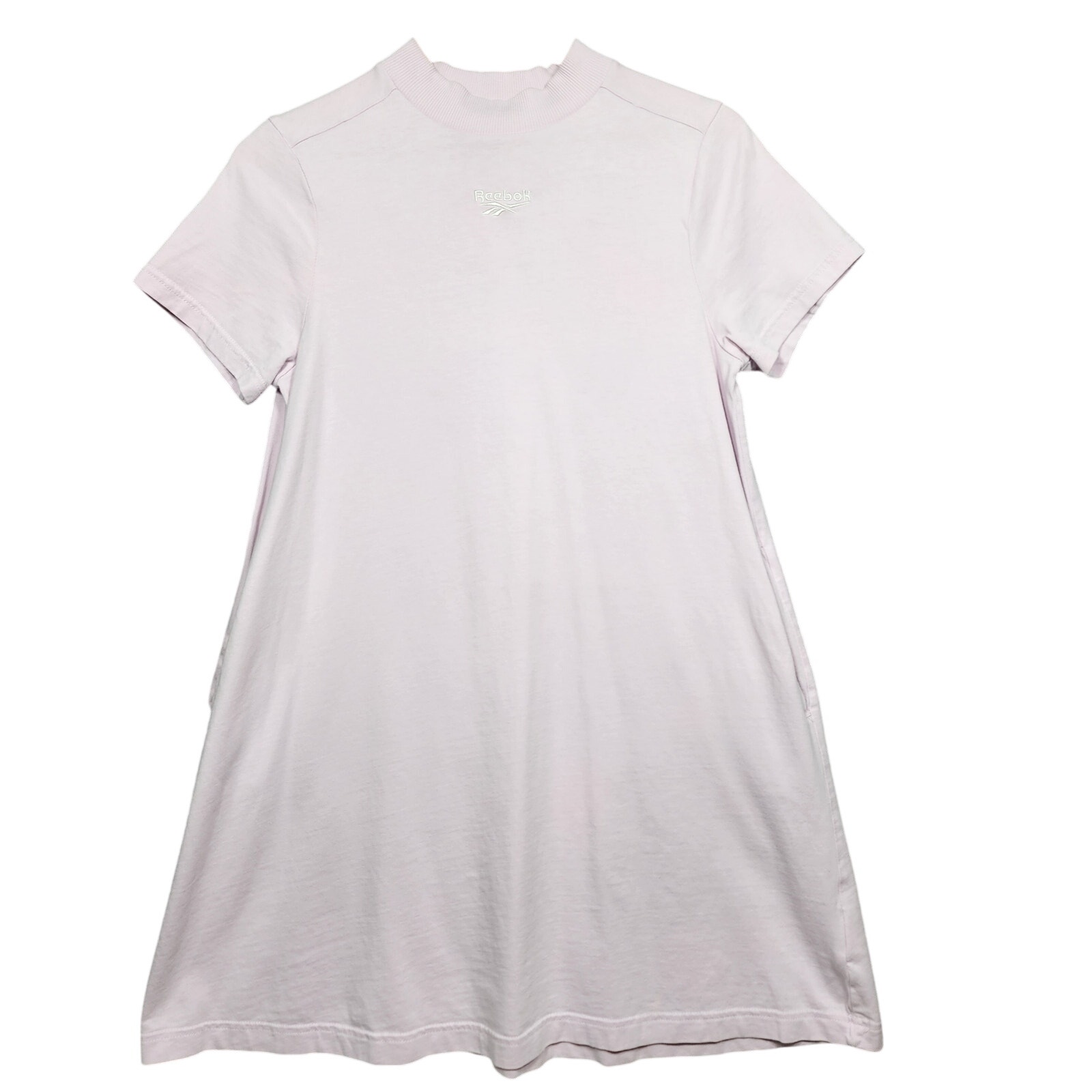 Light Pink Reebok Logo Shirt Dress Size Small